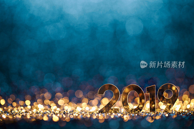 新年圣诞装饰2019 -金蓝派对庆祝